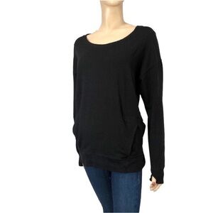 Zella exercise kangaroo pocket black Crewneck/sport